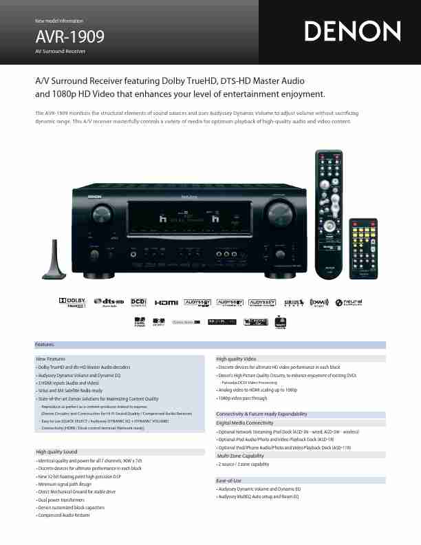 Denon Stereo System AVR-1909-page_pdf